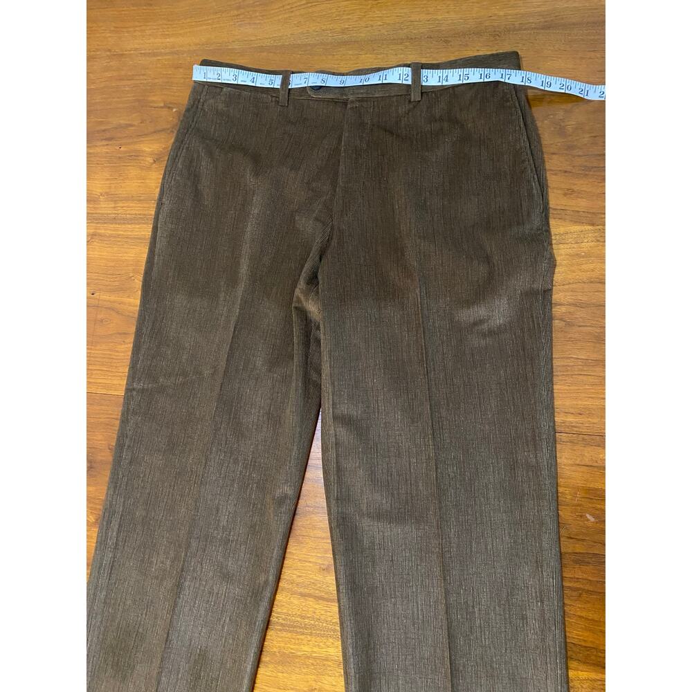 Brown Jack‎ Victor Collection Pinwale Corduroy Dress Trouser Pants (Men's 34 R) - Picture 5 of 12